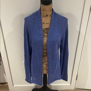 Lilly Pulitzer purple blue open front  Cardigan